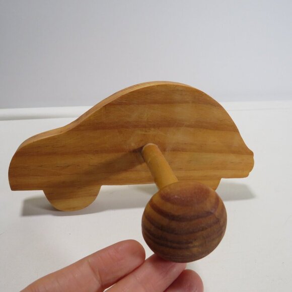 Car Vintage Solid Wooden Hook Wall Hanger Kids Wooden unfinished - Picture 1 of 6